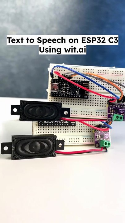 Real-Time ESP32 C3 Text to Speech using AI System