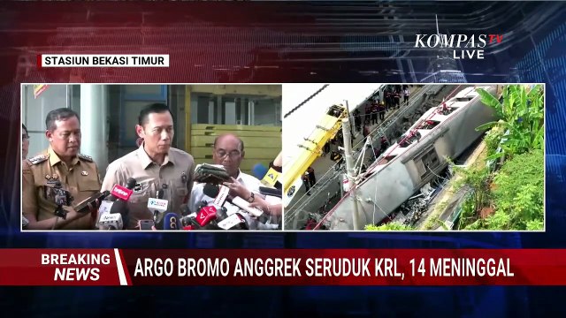 Menko AHY Pasca Tabrakan KRL & Kereta Argo Bromo Anggrek: Kita Akan Investigasi