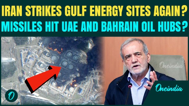 Iran ATTACKS UAE, Bahrain Oil Facilities AGAIN? Satellite Images Shows Destroyed Gulf Energy Infra
