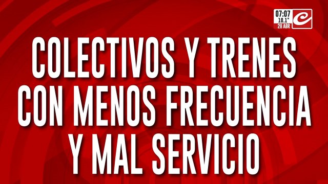 Pasajeros en alerta: colectivos y trenes con menos frecuencia y mal servicio
