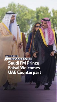 Saudi FM Prince Faisal Welcomes UAE Counterpart