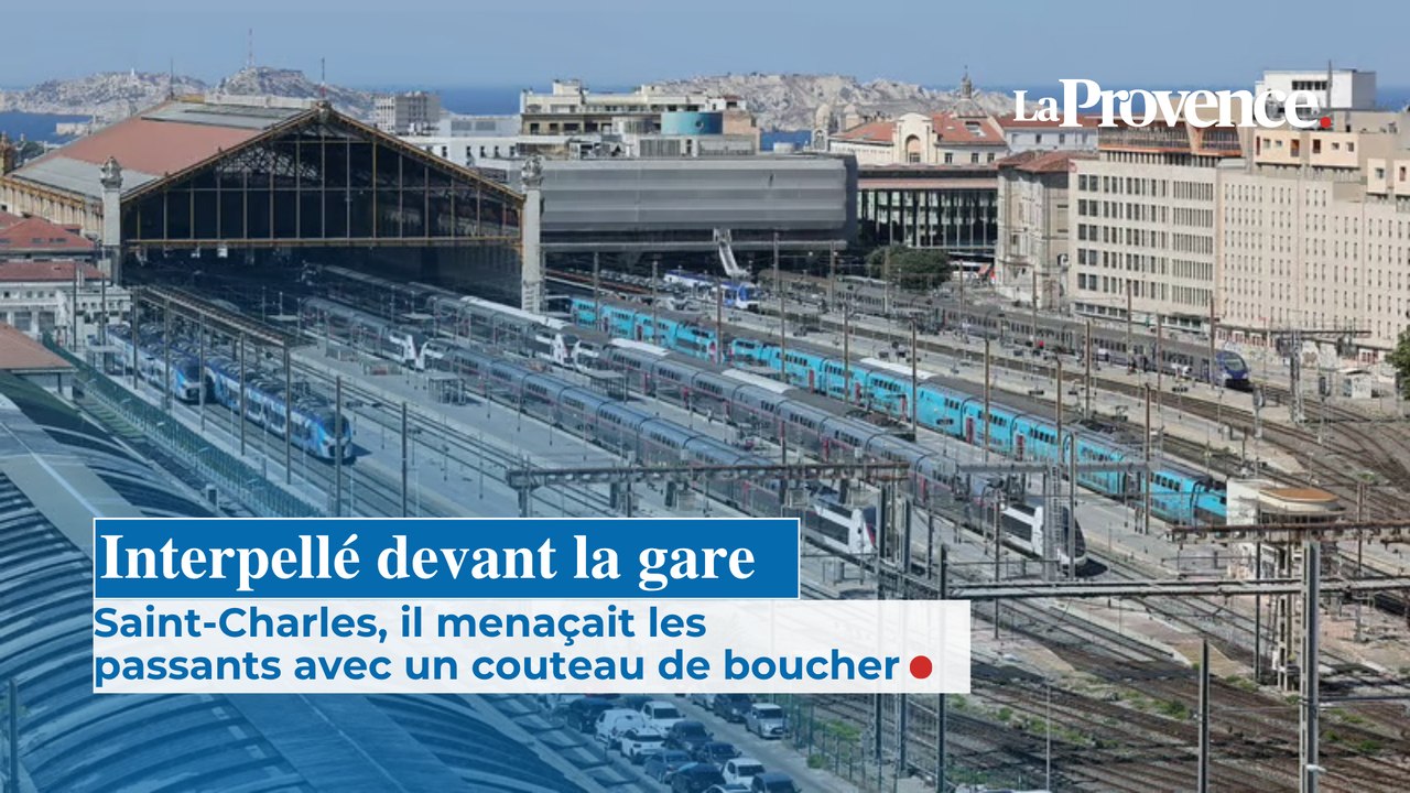 Interpellé devant la gare Saint-Charles, il menaçait les passants avec un couteau de boucher