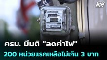 ครม. มีมติ "ลดค่าไฟ" 200 หน่วยแรกเหลือไม่เกิน 3 บาท | เข้มข่าวค่ำ | 28 เม.ย. 69