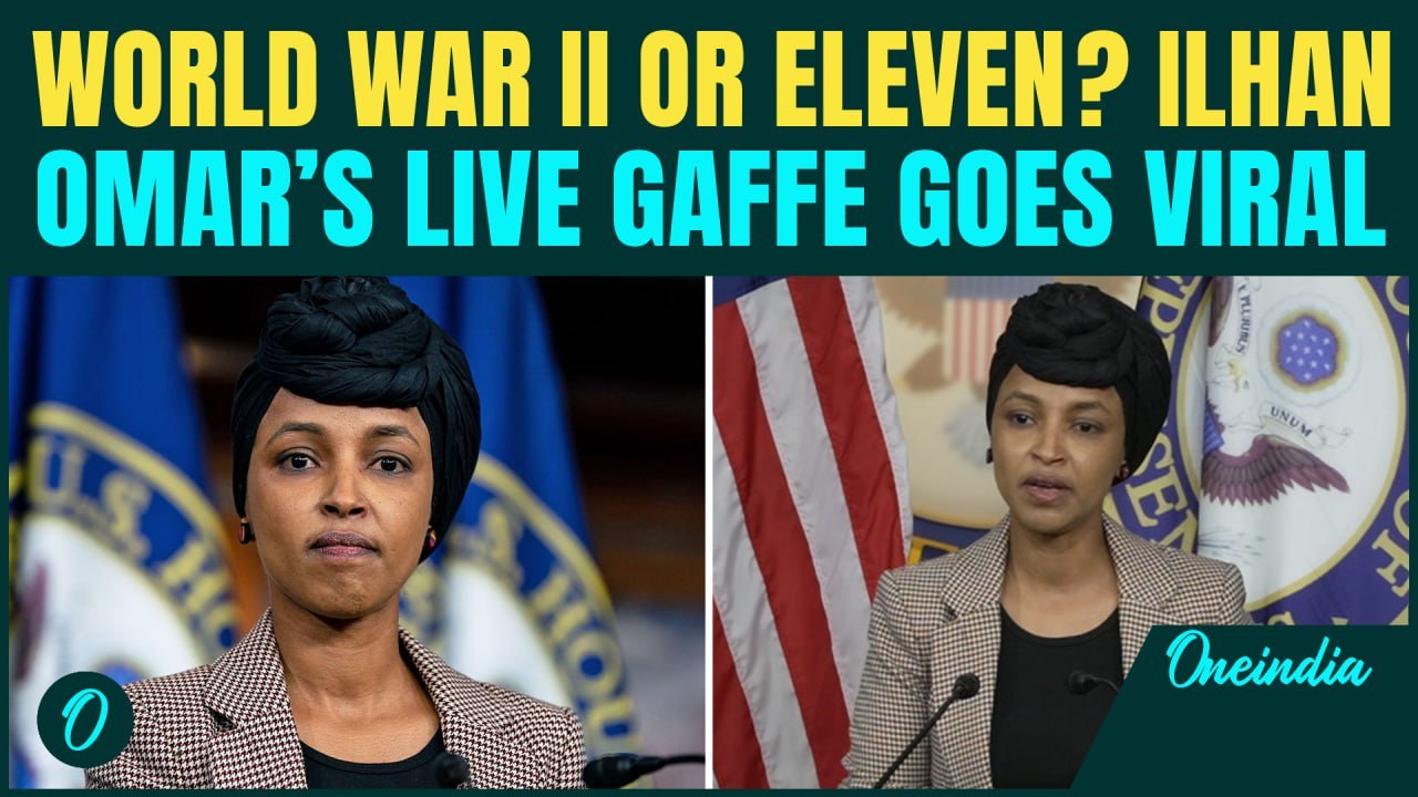 Ilhan Omar CAUGHT In Live Gaffe: Mispronounces World War II As “World War Eleven”
