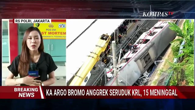 Proses Identifikasi Korban Kecelakaan KA di Bekasi Timur, 7 Keluarga Korban Datang ke RS Polri