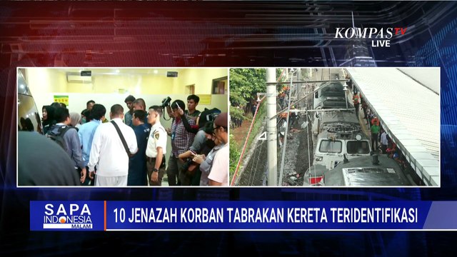 Evakuasi Gerbong Kereta Pasca Tabrakan, Stasiun Bekasi Timur Ditutup Sementara | SAPA MALAM