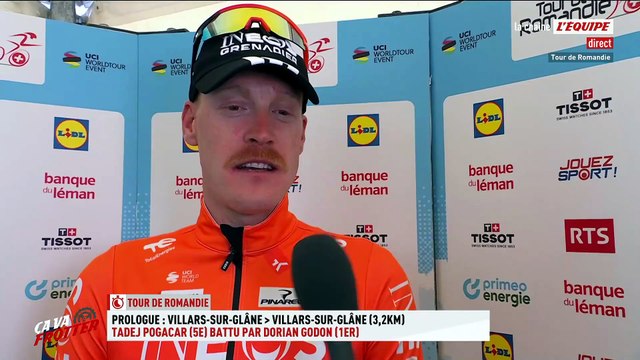 Dorian Godon, vainqueur du prologue : « Pogacar a pris moins de risques » - Cyclisme - Tour de Romandie