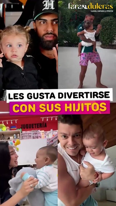 Famosos que les gusta divertirse con sus hijitos