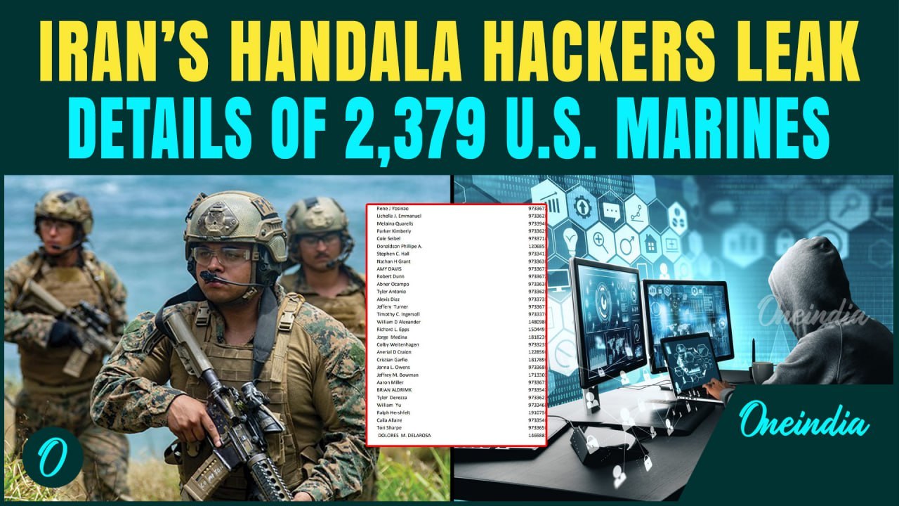 BREAKING: Handala Hackers Leak Home Address of 2,379 U.S Marines Who Attacked Iran’s Minab School