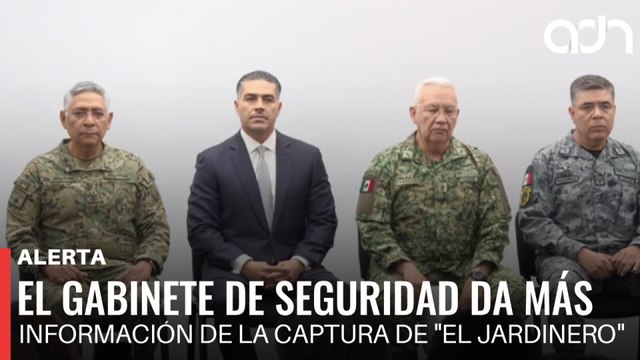🚨¡Última Hora! El gabinete de seguridad da más información de la captura de El Jardinero