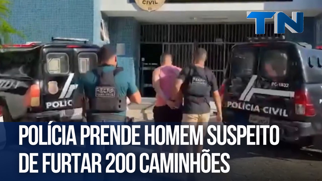 Polícia prende homem suspeito de furtar 200 caminhões