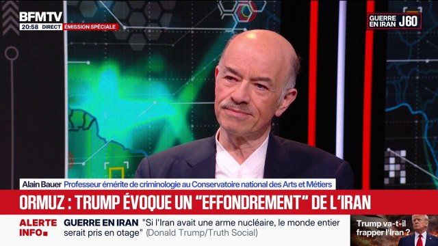Déclarations de Donald Trump sur l'Iran: C'est une interprétation heureuse du président Trump , estime Alain Bauer, professeur émérite de criminologie
