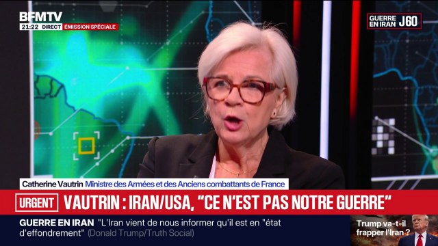 Iran/États-Unis: Catherine Vautrin, ministre des Armées, prône une voie diplomatique