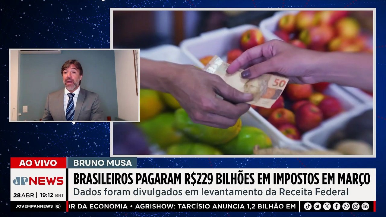 Brasileiros pagaram R$ 229 bilhões em impostos em março