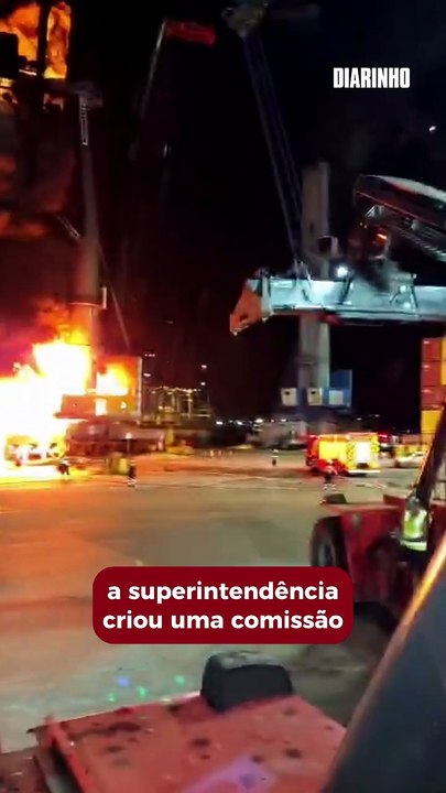 Porto de Itajaí cria comissão pra investigar incêndio e melhorar segurança
