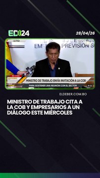 Ministro de trabajo Cita a la COB y empresarios a un diálogo este miércoles