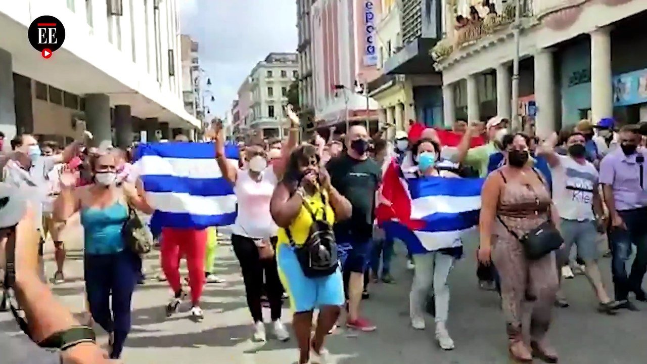 En apoteósica marcha, Cubanos piden libertad