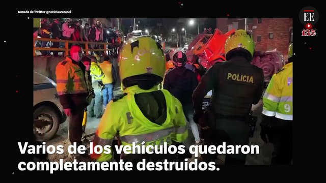 Volqueta embiste vehículos en Av. Circunvalar y deja cinco heridos