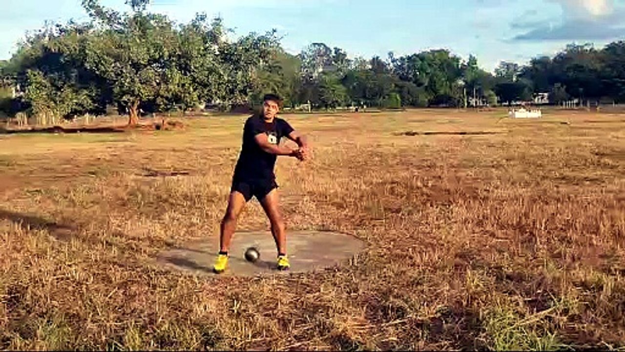 Hammer throw practice