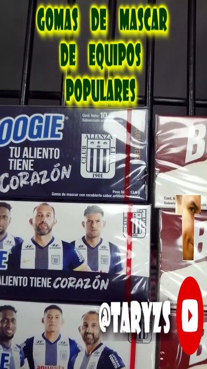 GOMAS DE MASCAR DE LOS EQUIPOS MAS POPULARES DEL PERU