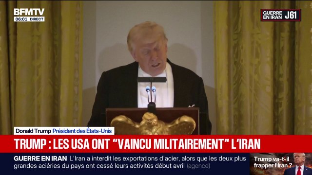 Guerre au Moyen-Orient: Donald Trump réaffirme que les États-Unis ont vaincu militairement Téhéran