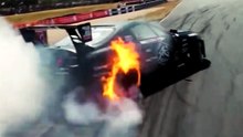 Insane Drift Burnout with Flames 🔥