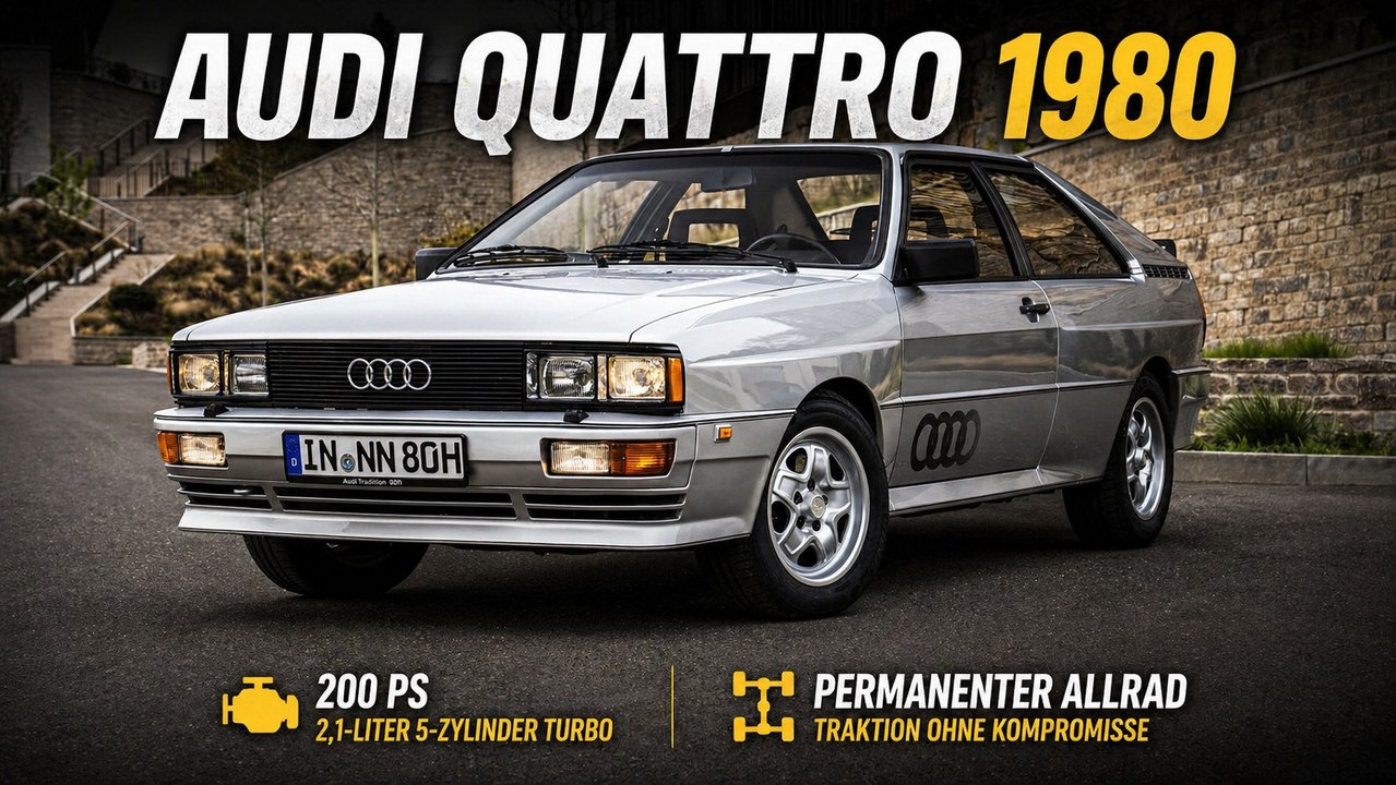 Audi quattro 1980 – Technik, Sound und Rallye-DNA