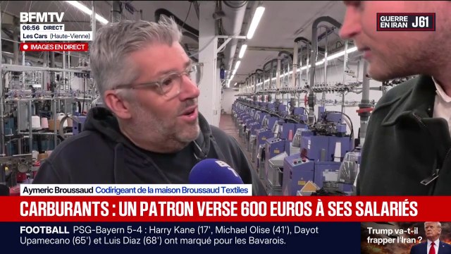 C'était nécessaire : En Haute-Vienne, un patron verse 600 euros à ses salariés pour les aider à payer le carburant