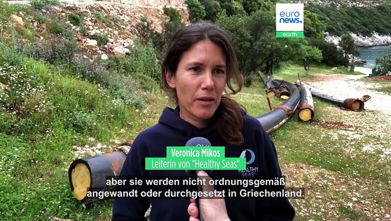 Umweltsünde: Reste stillgelegter Fischfarmen gammeln im Ionischen Meer und gefährden Schiffe