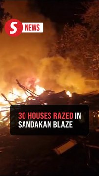 Second fire in two weeks destroys 30 homes in Sandakan