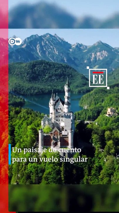 Sin paracaídas y con un traje de alas, Max Manow voló sobre el castillo de “Disney”