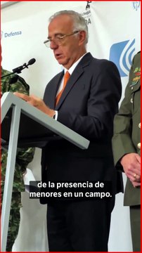 MinDefensa, bombardeos solo están prohibidos cuando hay menores de edad