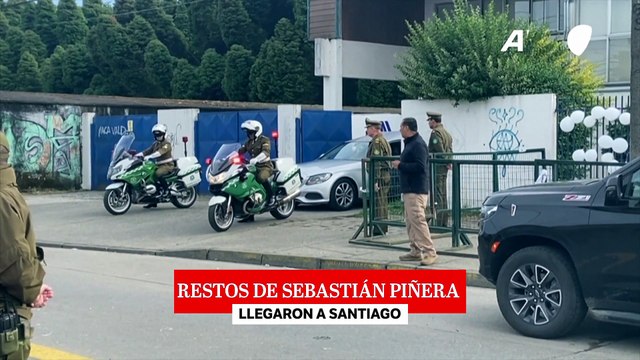 El cuerpo de Sebastián Piñera llegó a Santiago de Chile para un funeral de tres días