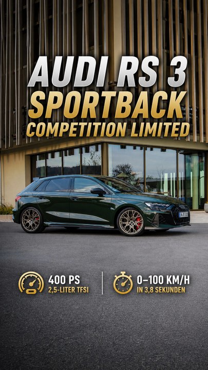 Audi RS 3 Sportback Competition Limited: 400 PS Sondermodell im Detail