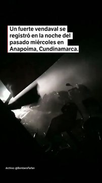 Vendaval en Anapoima: la emergencia dejó techos y árboles caídos