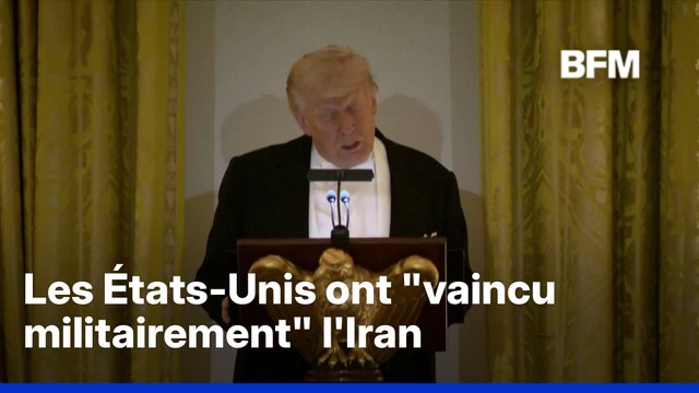 Guerre au Moyen-Orient: Donald Trump affirme que les États-Unis ont vaincu militairement l'Iran