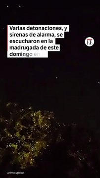 Suenan explosiones y sirenas de alarma en Israel, tras lanzamiento de drones de Irán