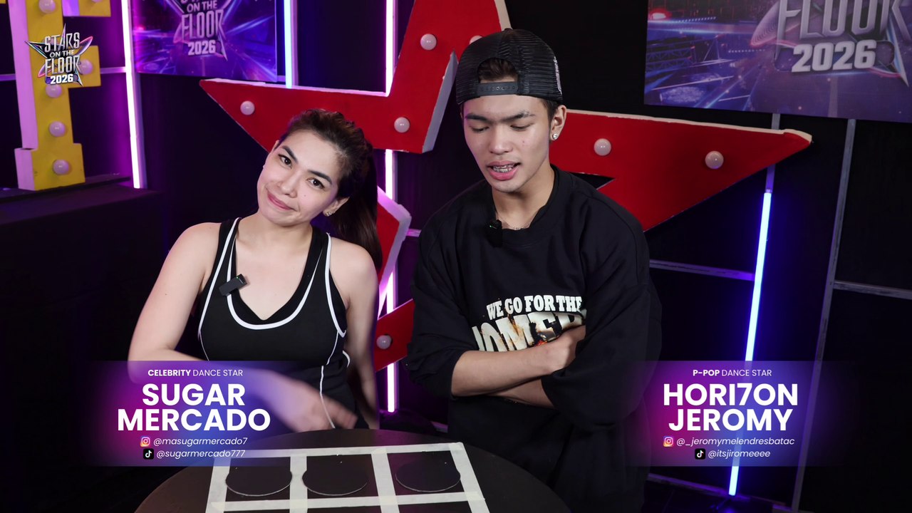 ‘Stars on the Floor’ 2026: Sugar, Jeromy play ‘Flip the Number’ challenge