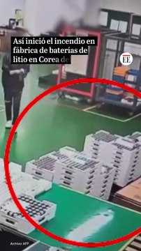 Incendio en Corea del Sur: así iniciaron las llamas en la fábrica de baterías de litio