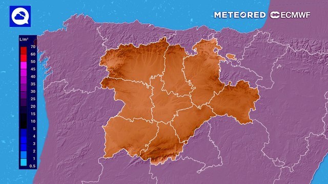 Las tormentas dejarán acumulados significativos en Castilla y León