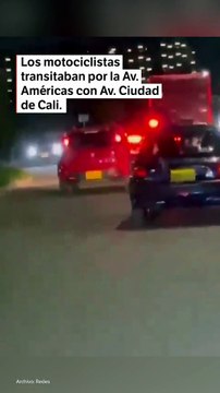 Conductor atropelló a cuatro motociclistas y dos agentes de tránsito en Bogotá