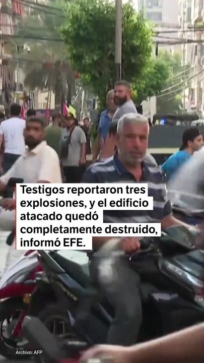Caos en Beirut por bombardeos israelíes que dejan por lo menos tres muertes