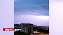 Mardin’de şimşekler geceyi aydınlattı