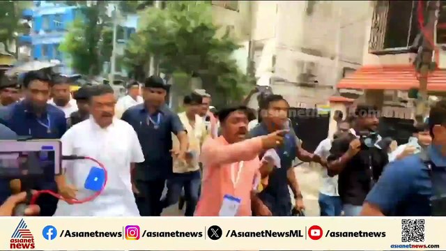 ബം​ഗാളിൽ വ്യാപക സംഘർഷം; സുവേന്ദു അധികാരിക്ക് നേരെ ഓടിയടുത്ത് തൃണമുൽ പ്രവർത്തകർ