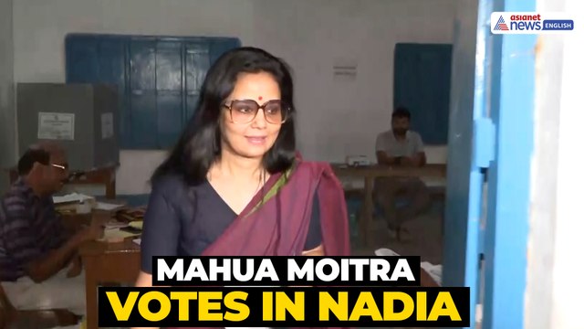 Mahua Moitra Casts Vote in Nadia West Bengal | Phase 2 Voting Begins 2026 | TMC Leader at Karimpur