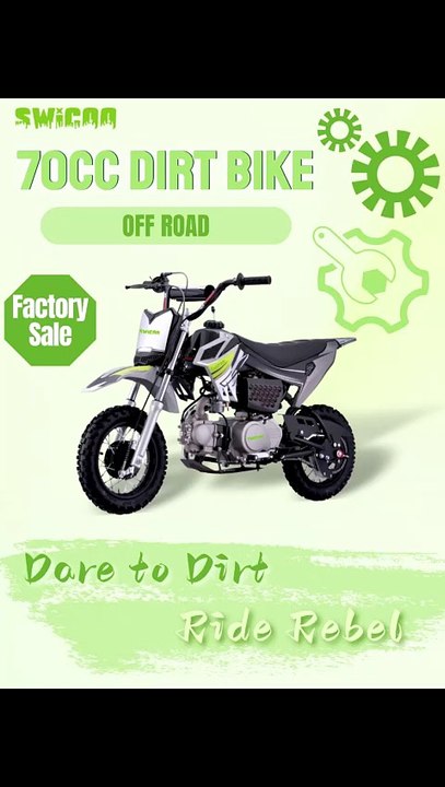 70cc 4-Stroke Automatic Dirt Bike – The Perfect Beginner to Intermediate Off-Road Ride! 🏍️