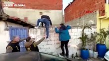 7 yıl boyunca harabe bir evde tutulan 8 yaşındaki Nazar, annesi ve kardeşiyle buluştu