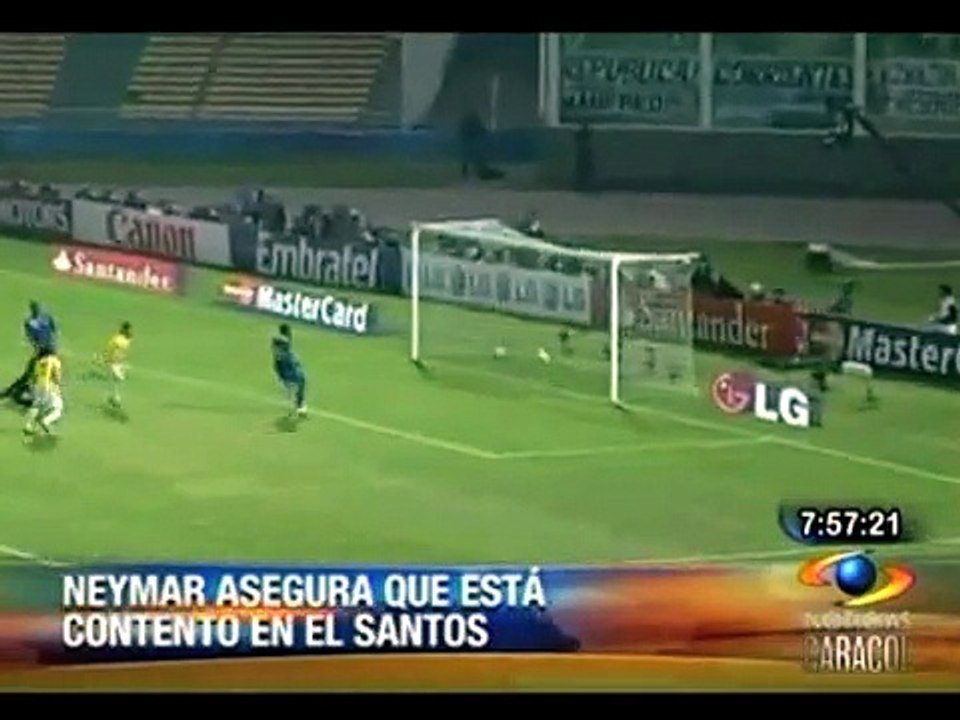 Neymar está contento en el Santos