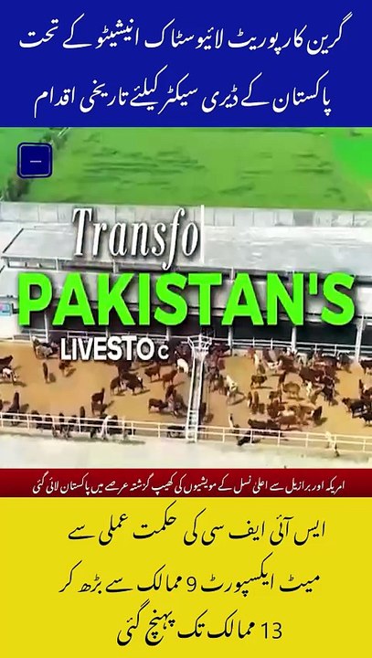 Good News For Dairy sector Pakistan Increases Meat Export from 9 to 13 Nations!