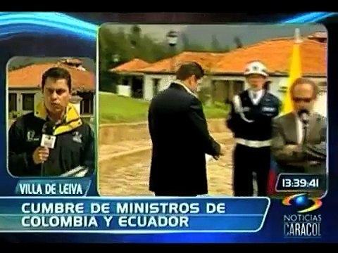 Reunión de ministros de Defensa de Colombia y Ecuador